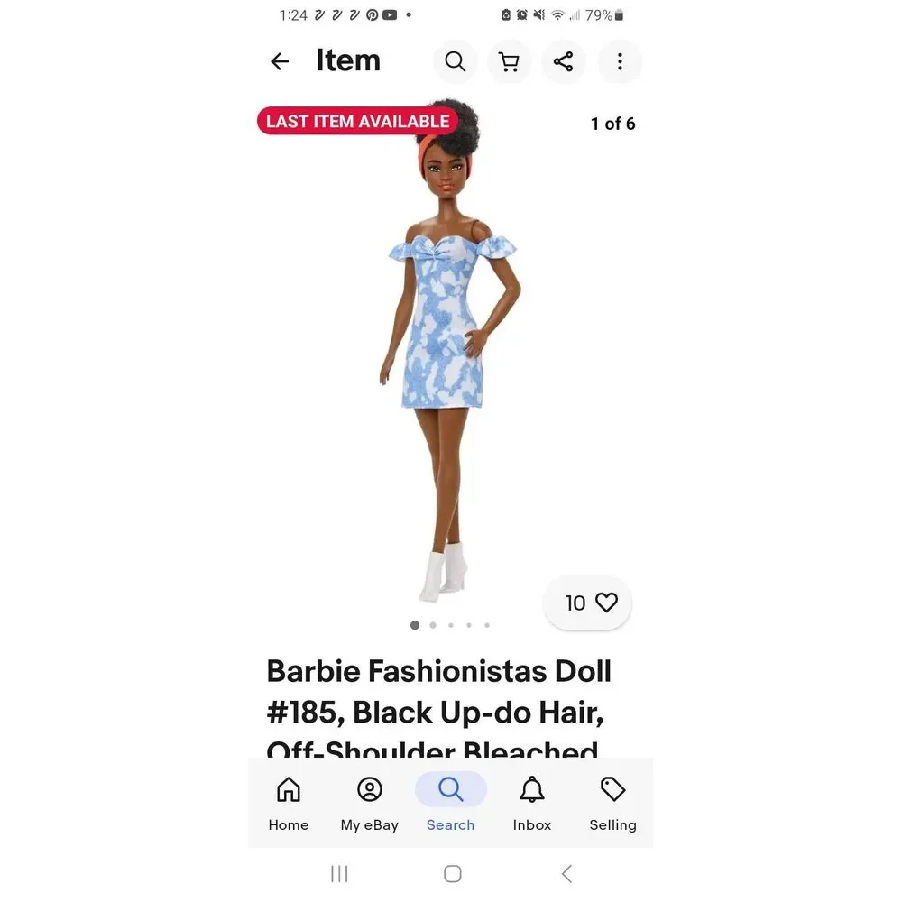 Barbie fasionista 185 african American